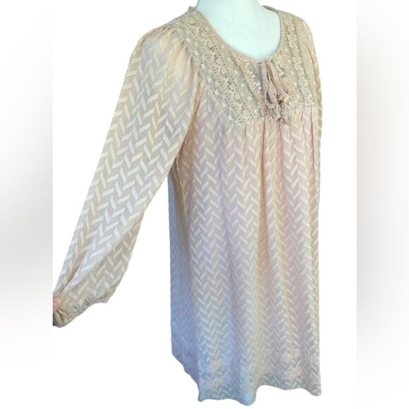One‎ September Blush Long Sleeve Anwen Peasant Dress- S - Picture 5 of 10